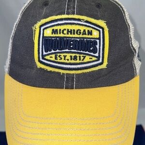 Michigan Wolverines Hat Vintage Snapback Trucker Mesh Top Of The World
